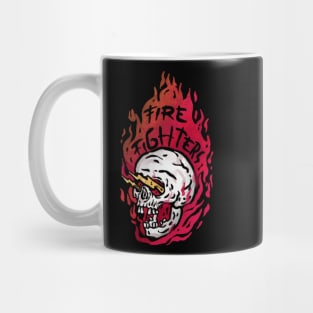 Skull firefighter design Mug